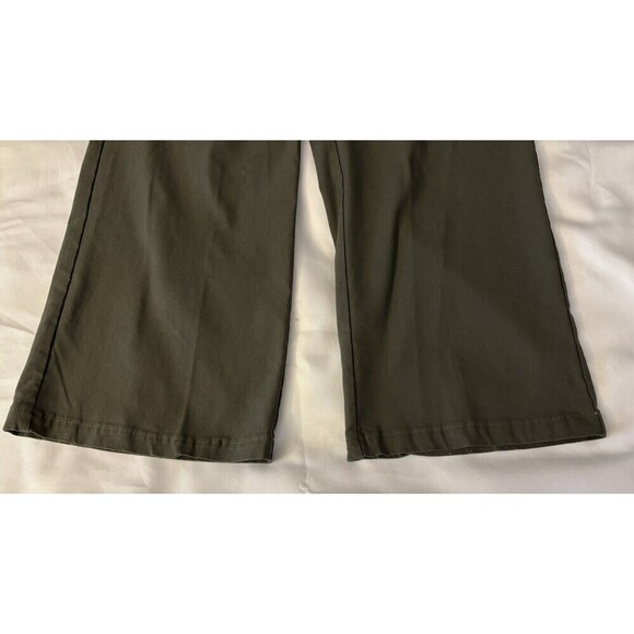 CHADWICKS Olive Green Pull On Pants Women 12 Petite Straight Leg Ankle Stretch - Picture 4 of 10
